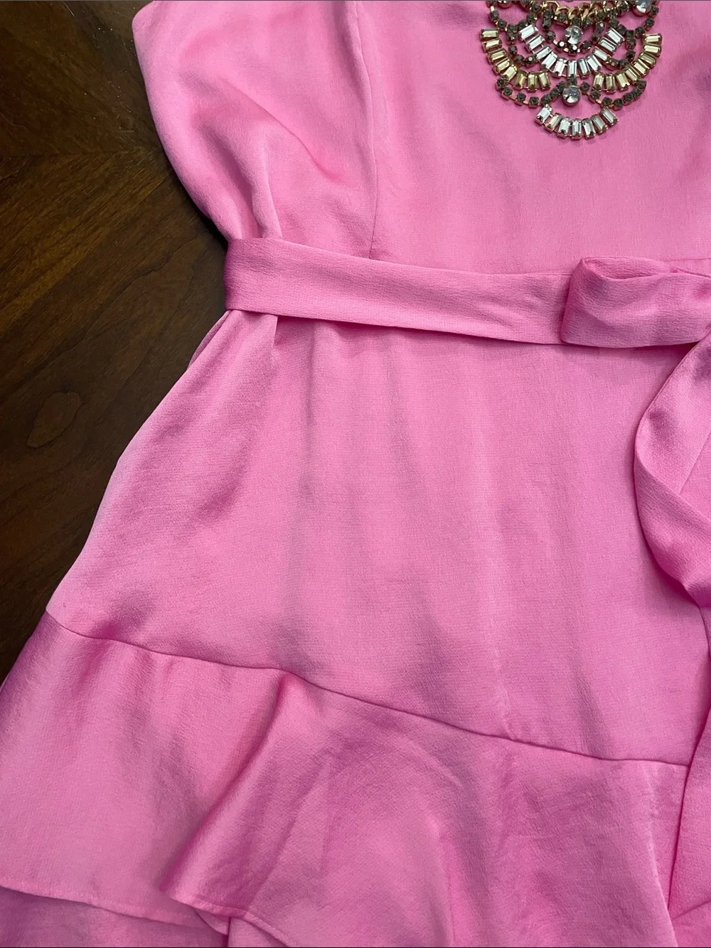 Express Pink Ruffle Romper - Picture 7 of 16